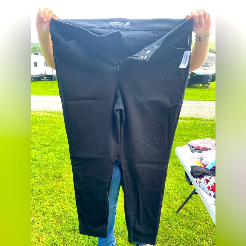 NWT Old navy high rise pixie black dress pants 18
